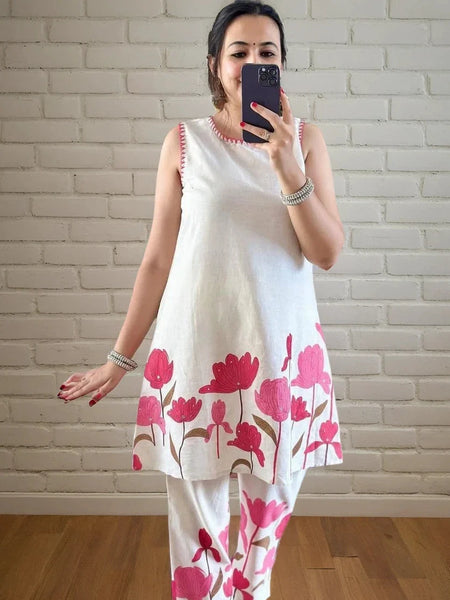 Rose Blush Linen Co-Ord Set