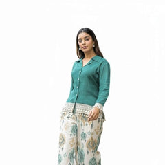 Ziya Teal Printed Co-ord Set