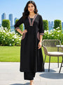 Abhivani Women's Straight Kurta with Pant Set