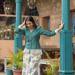 Ziya Teal Printed Co-ord Set