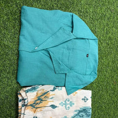 Ziya Teal Printed Co-ord Set