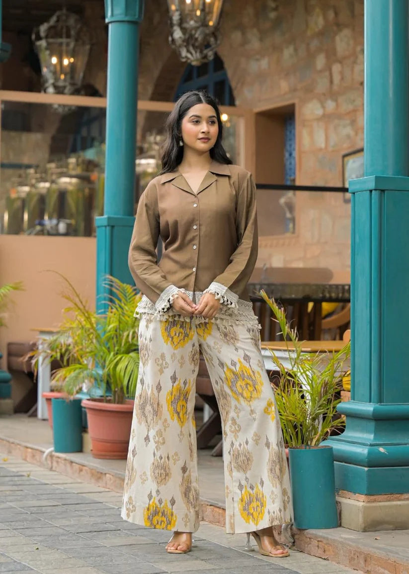 Aarohi Earthtone Printed Co-ord Set