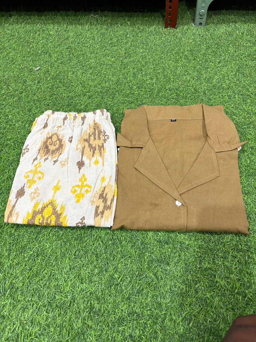 Aarohi Earthtone Printed Co-ord Set