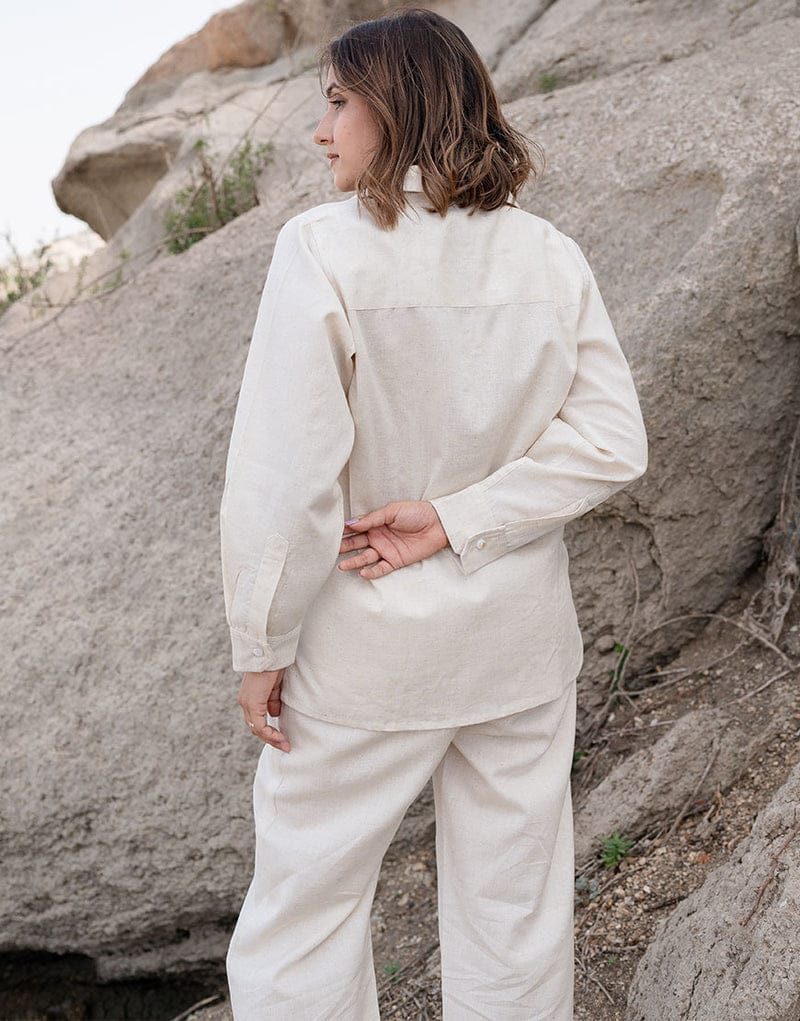 Ivory Muse Hand-Art Co-Ord Set