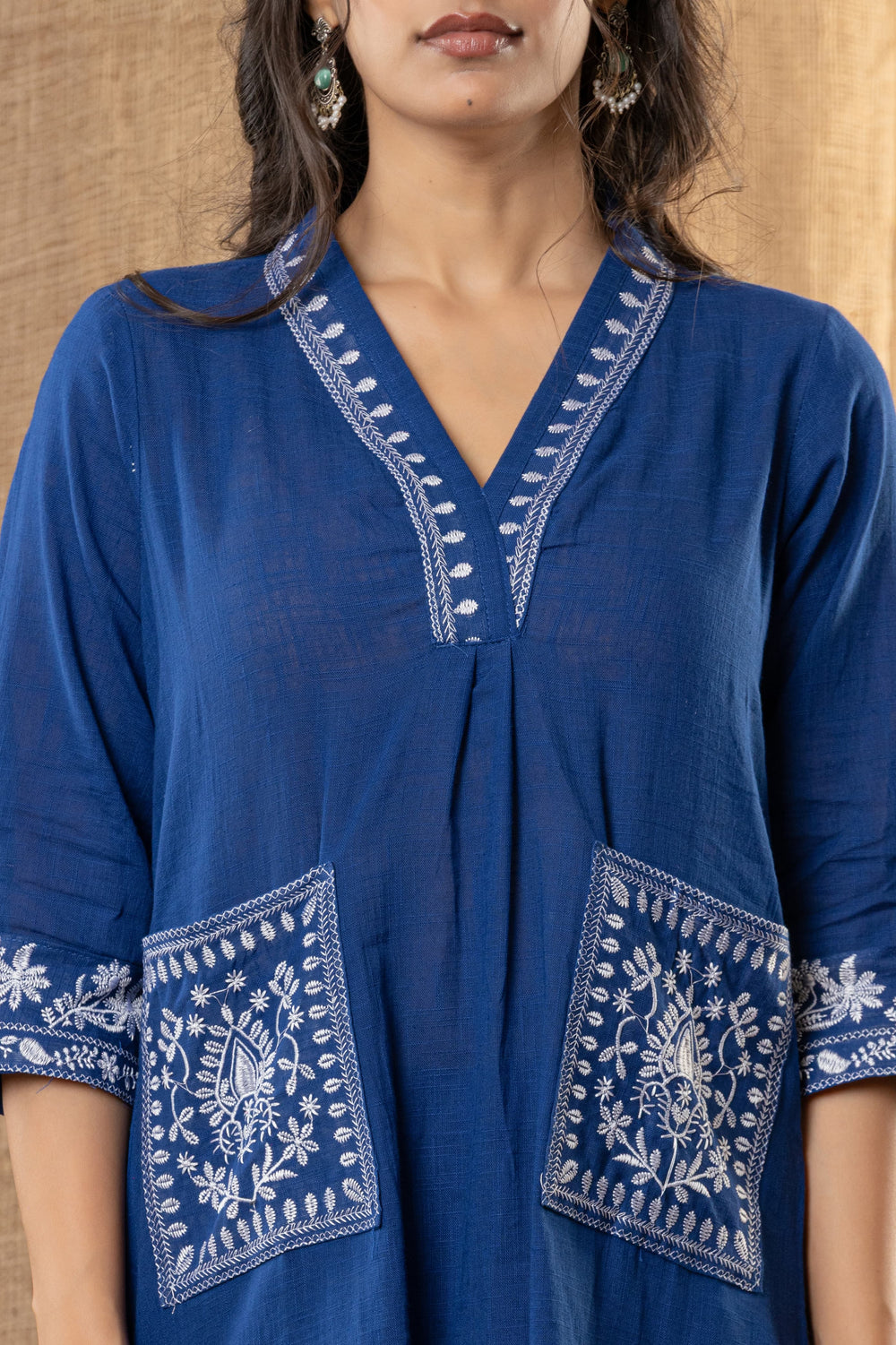 Neelam Hand-Embroidered Kurta Pant Set