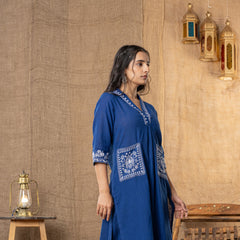 Neelam Hand-Embroidered Kurta Pant Set
