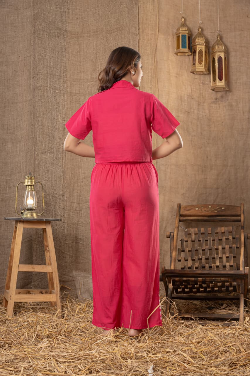 Gulabi Spiral Co-Ord Set