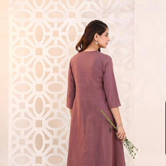 Mehru Geometric Embroidered Kurta Set