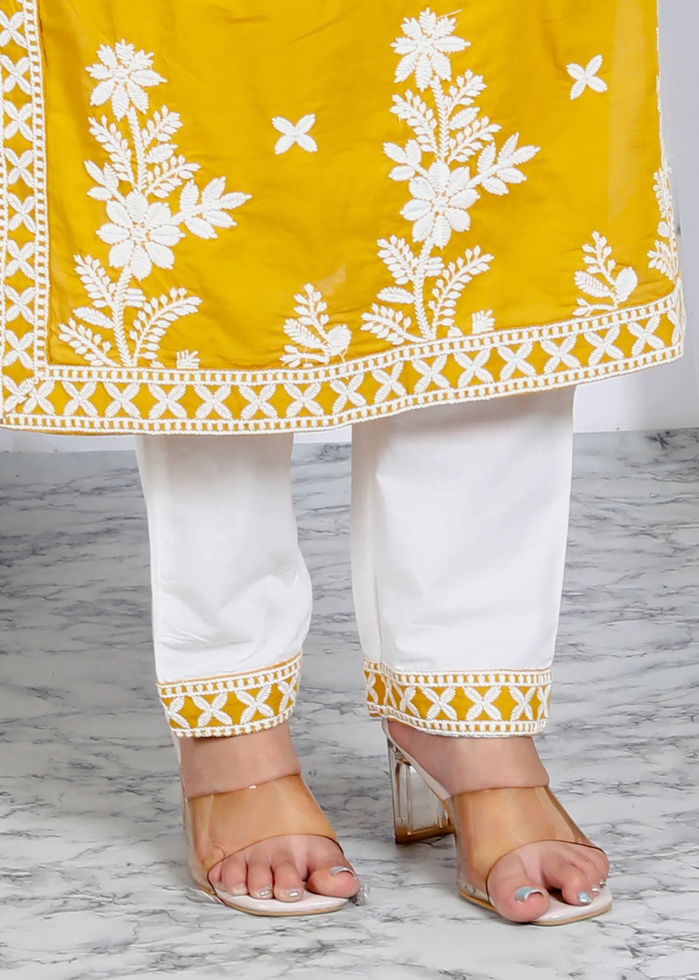 Lucknowi Cotton Suit Set