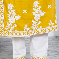 Lucknowi Cotton Suit Set