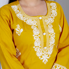 Lucknowi Cotton Suit Set