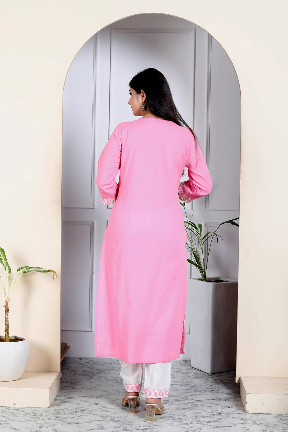 Lucknowi Cotton Suit Set