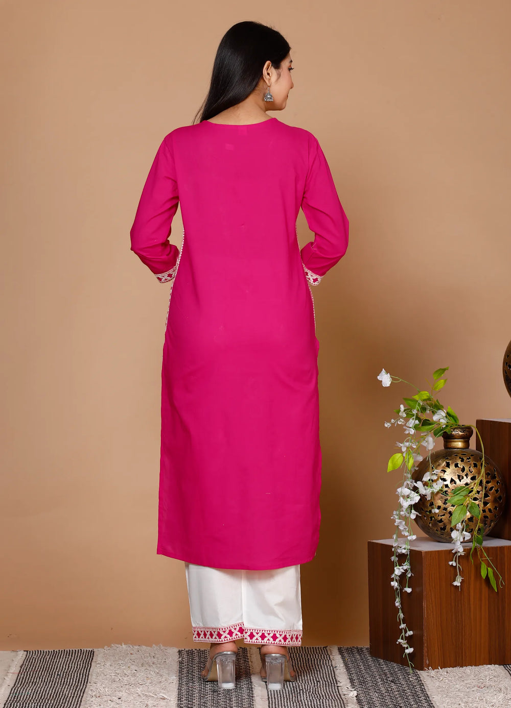 Lucknowi Cotton Suit Set