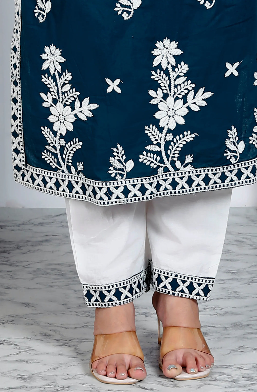 Lucknowi Cotton Suit Set