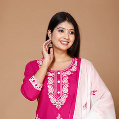 Lucknowi Cotton Suit Set