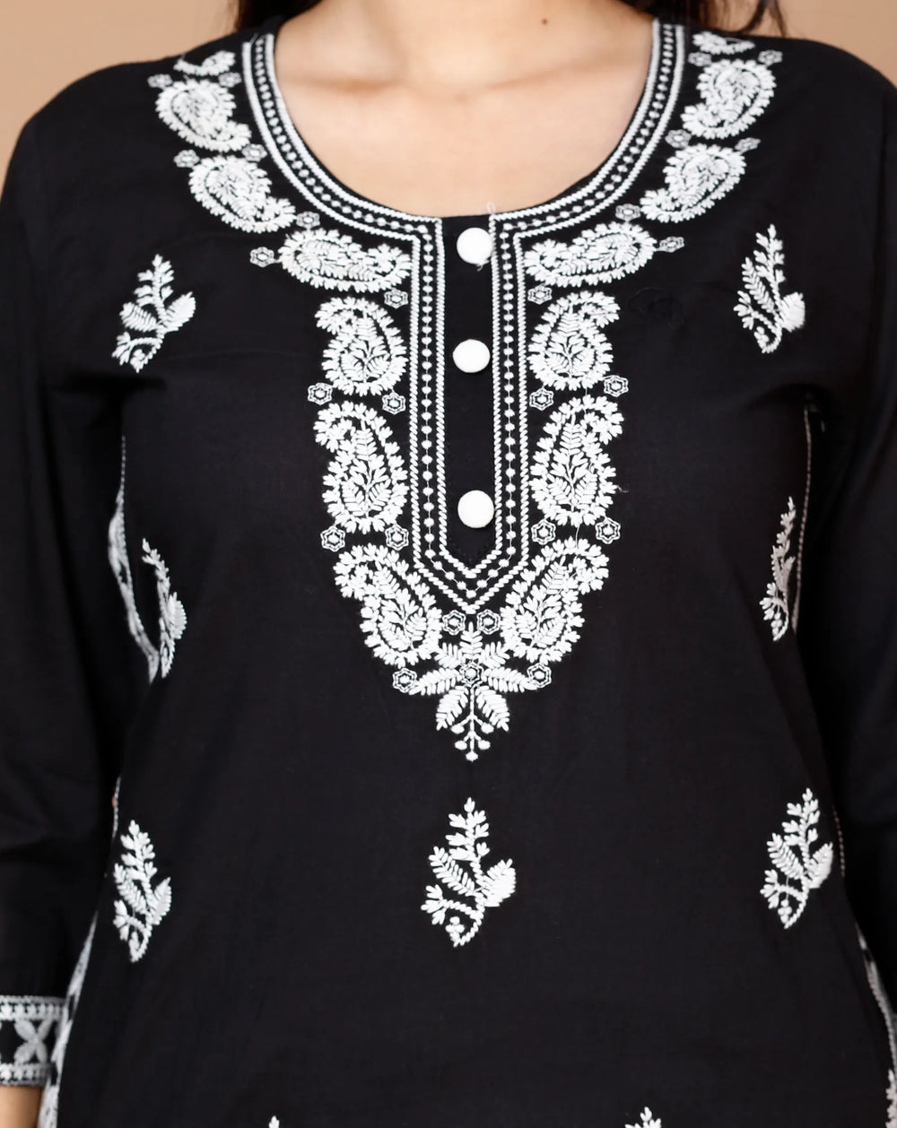 Lucknowi Cotton Suit Set