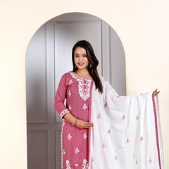 Lucknowi Cotton Suit Set