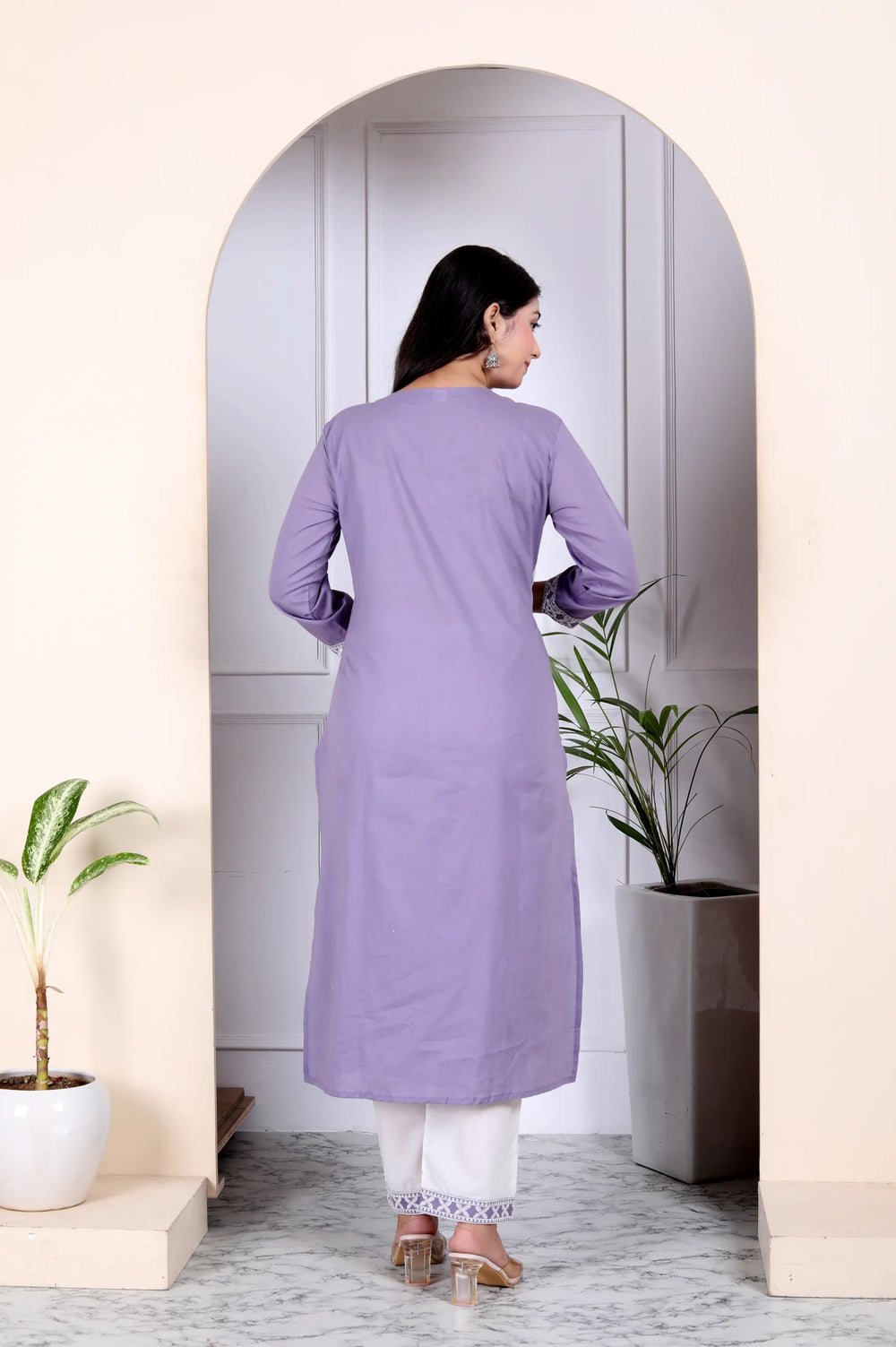 Lucknowi Cotton Suit Set