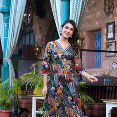 Multi-Tone Rayon Suit Set