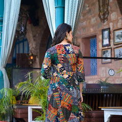 Multi-Tone Rayon Suit Set