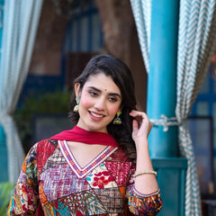 Multi-Tone Rayon Suit Set