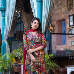 Multi-Tone Rayon Suit Set