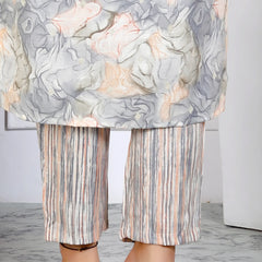 Marble Print Kurta Pant Set