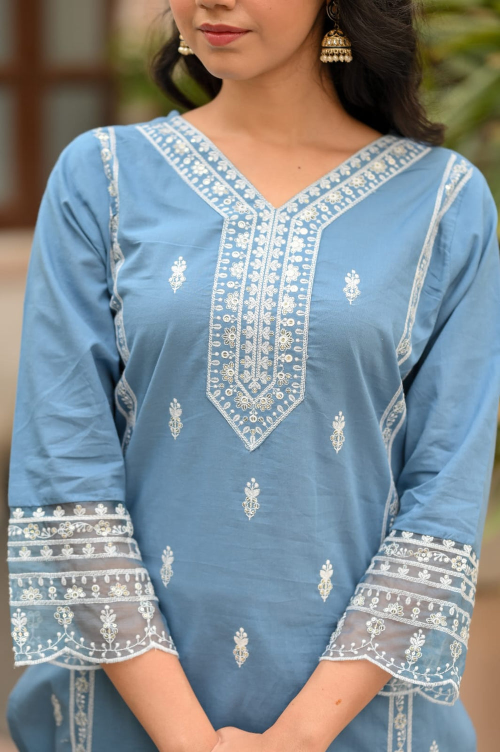 Cotton and Organza Duo