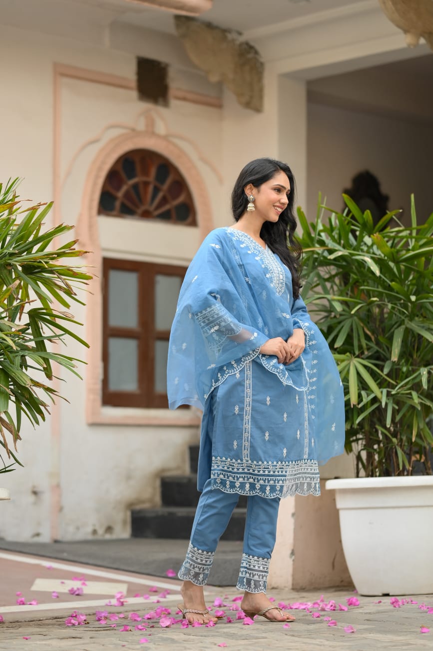 Cotton and Organza Duo