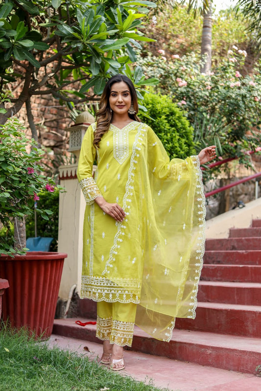 Cotton and Organza Duo