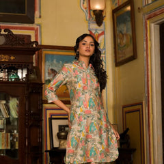 Doodle Hearts Multicolor Kurta Set