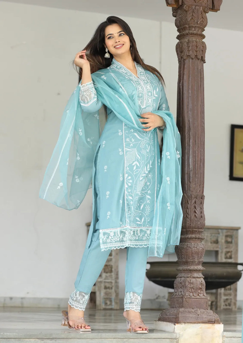Lucknowi Suit Set