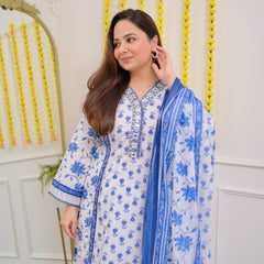 Neel Kamal Printed Kurta Set with Dupatta