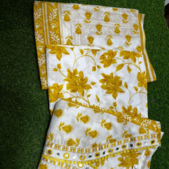 Gulbahar Yellow Floral Kurta Set with Dupatta