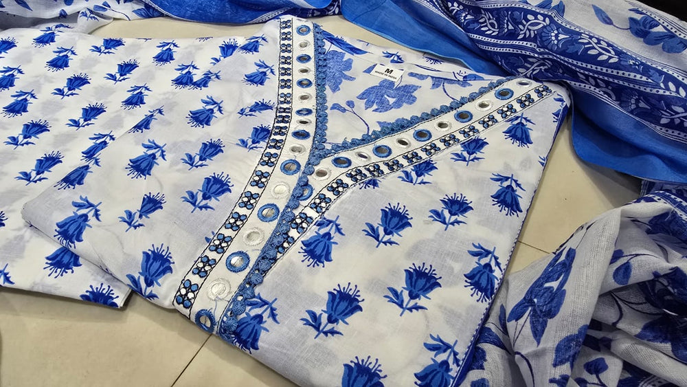 Neel Kamal Printed Kurta Set with Dupatta
