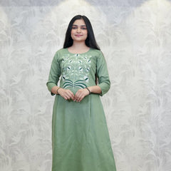 Sage Grove Embroidered Kurta Palazzo Set