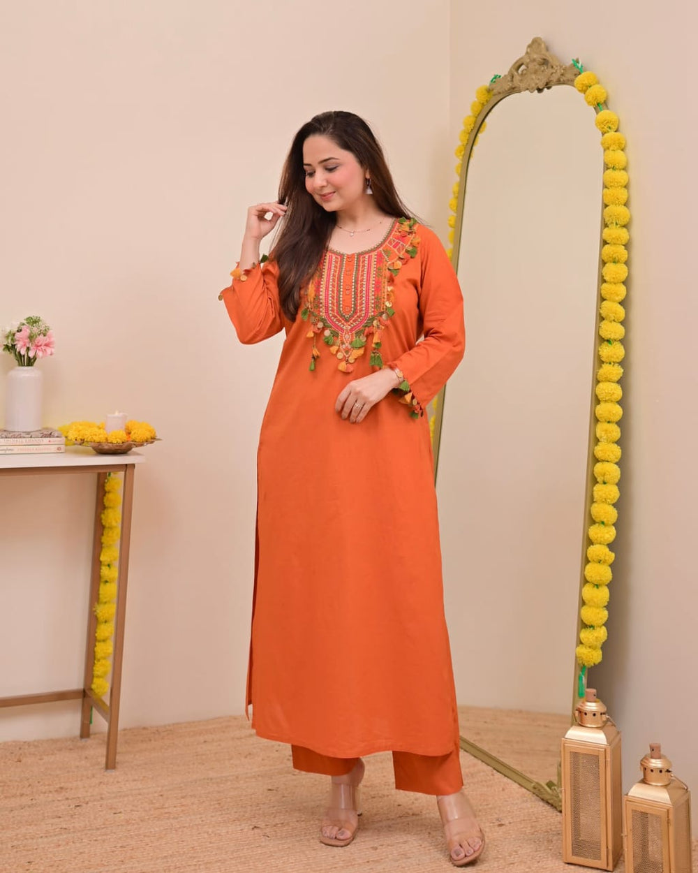 Rangriti Embroidered Festive Kurta Set