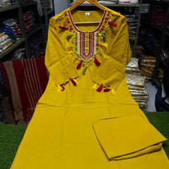 Haldi Bloom Embroidered Kurta Set