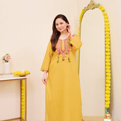 Haldi Bloom Embroidered Kurta Set