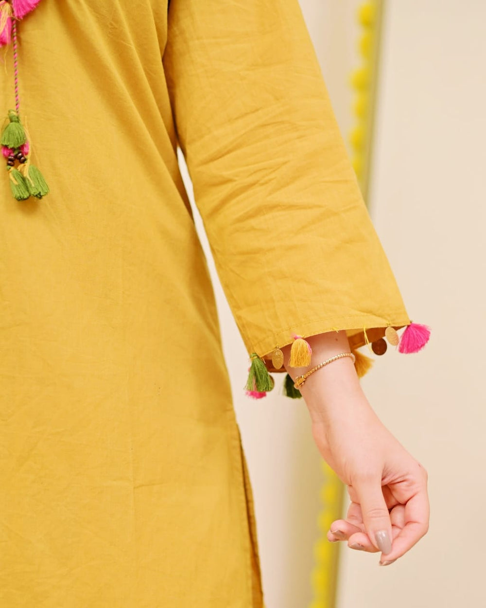 Haldi Bloom Embroidered Kurta Set