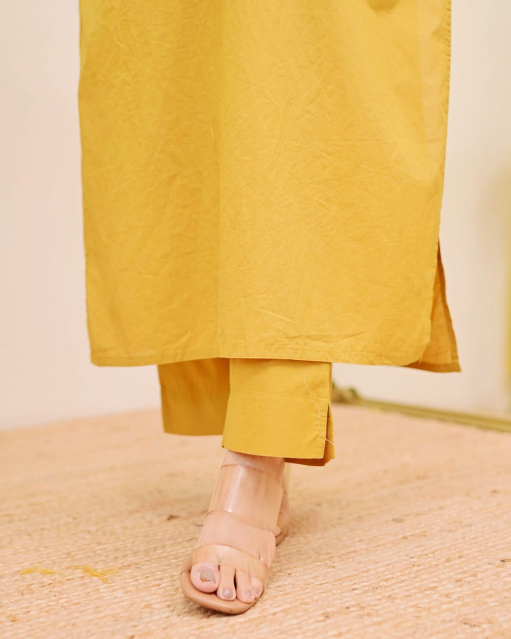 Haldi Bloom Embroidered Kurta Set