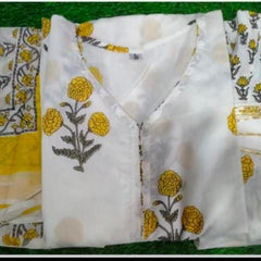 Sunehri Gulbahar Printed Anarkali Set