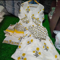 Sunehri Gulbahar Printed Anarkali Set