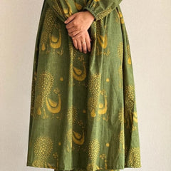 Aarohi Green Printed Kurta Set