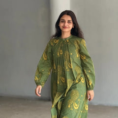 Aarohi Green Printed Kurta Set