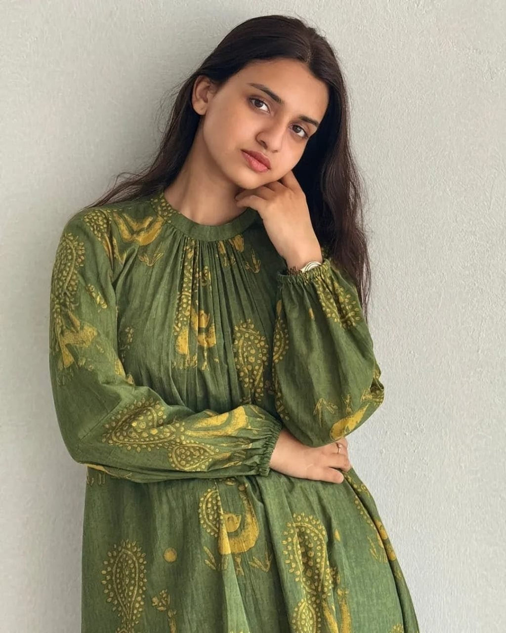 Aarohi Green Printed Kurta Set