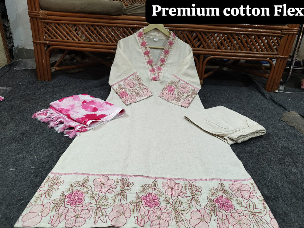 Pink Petal Grace Kurta Set with Dupatta