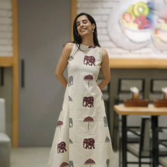 Ivory Whisper Sleeveless Kurta Set