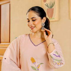 Pastel Garden Embroidered Kurta Set with Dupatta