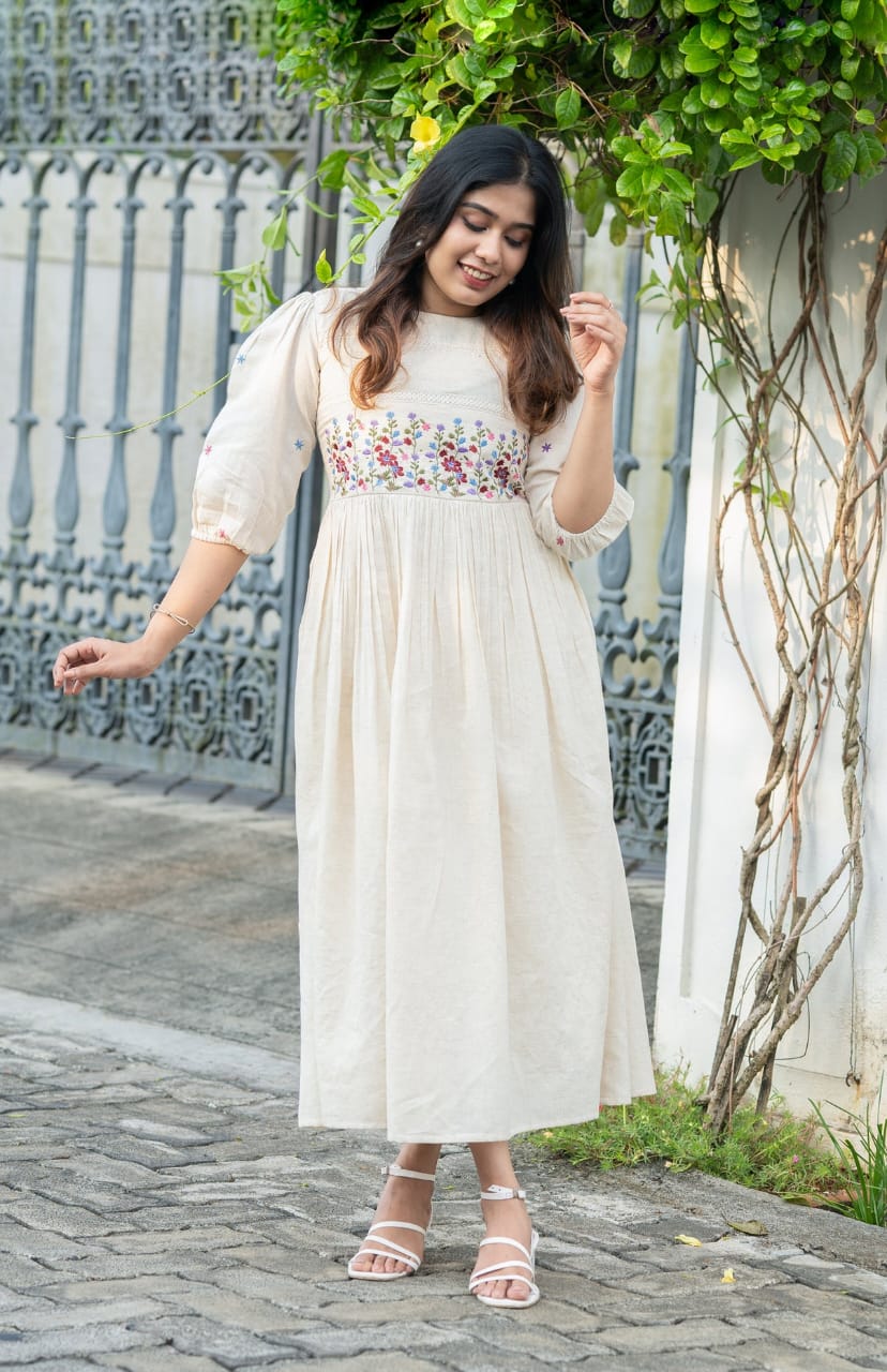 Noor Gul Embroidered Cotton Maxi Dress